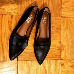 Franco Sarto Pointed Black Shoes Size 8.5